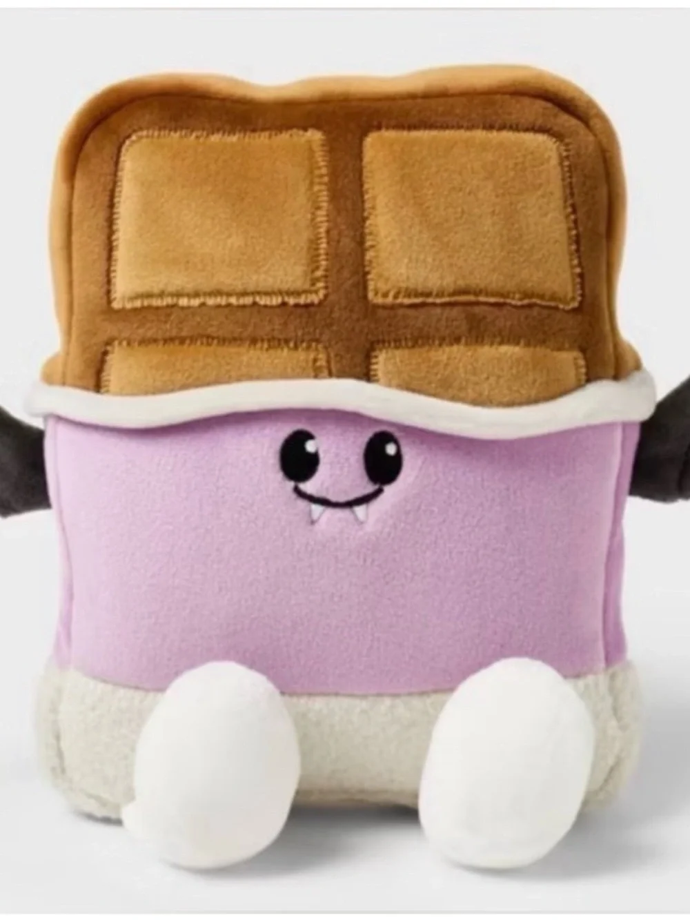 Plush Chocolate Bar Character Stuffed Toy - Purple and Brown